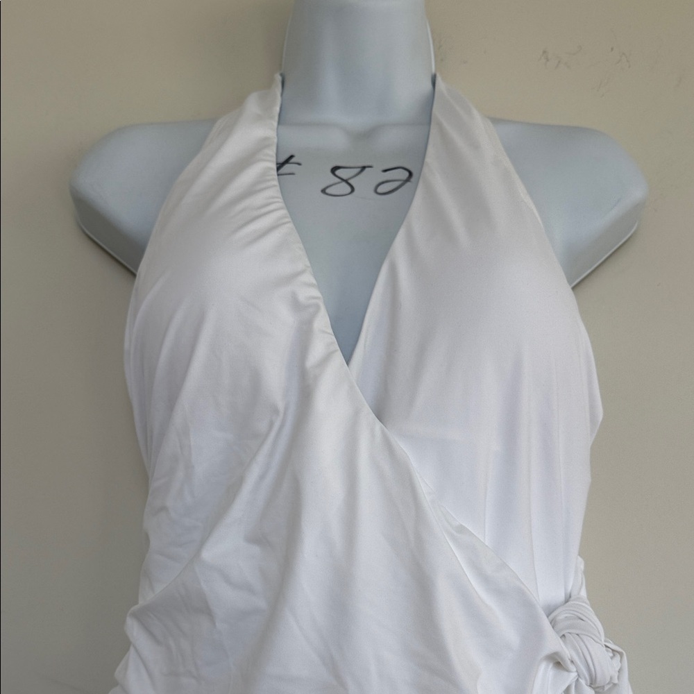Ralph Lauren Black Label White Wrap Swimsuit - Picture 4 of 16